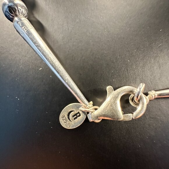 ✨ 26” Sterling Silver 925 Beaded Necklace – Ornate Handcrafted Design - Picture 3 of 3